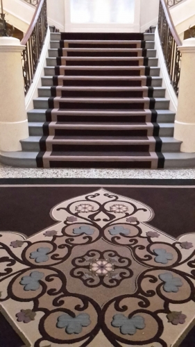 <p class="caption-name">Old Street Courthouse Hotel, London</p> 6500<sup>m2</sup> carpet, vinyl & wood Old Street Courthouse Hotel, London