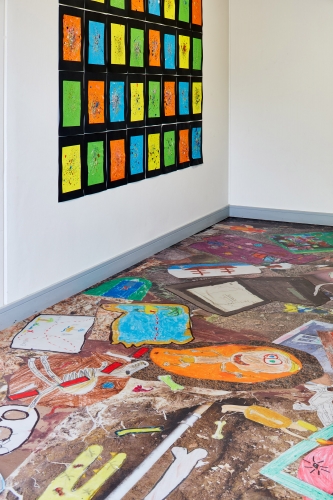 <p class="caption-name">Laser Jet flooring, Greystones Gaelscoil. </p>
Courtesy of the artist and Kerlin Gallery, Dublin
<a href="http://www.samkeogh.net/">Sam Keogh</a> & <a href="http://kerlin.ie">Kerlin Gallery</a> Courtesy of the artist and Kerlin Gallery, Dublin